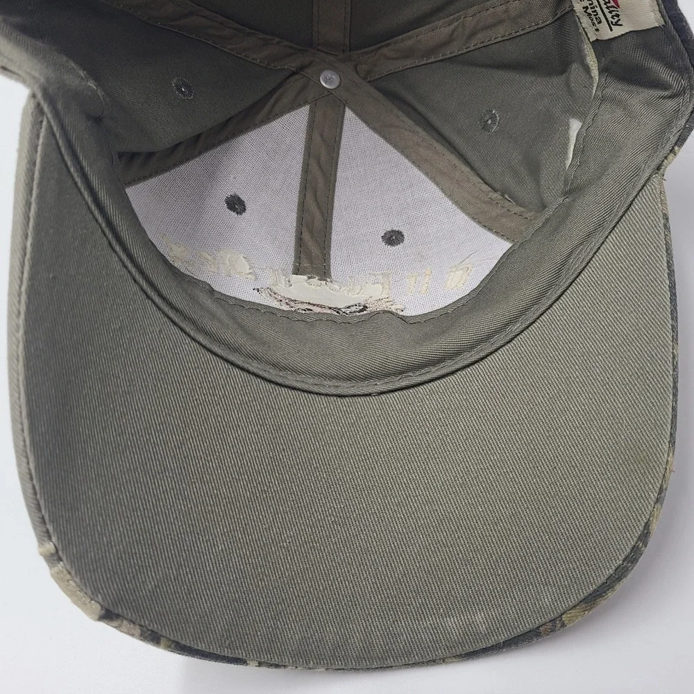 Vintage Pheasant‎ Hat Adjustable (Fits Small) Gray Camo If It Flies It Dies Hunt